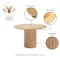 Manhattan Comfort Round Dining Table, 47.24 in L, American Solid Ash Wood, Nature DT03-NA - alternate 2